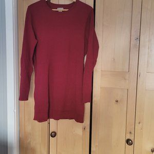Duluth Trading Company Red Sweater Dress Size Extra Large